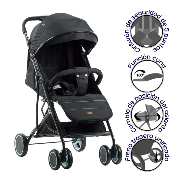 COCHE MALETA FAISE EB145 NEGRO EBABY