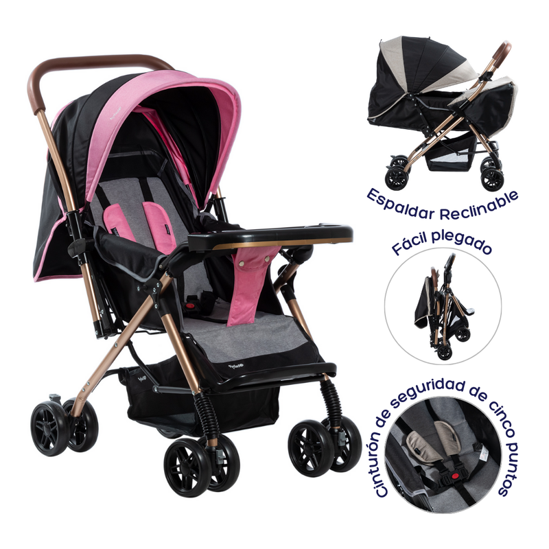 COCHE BON EB 118 EBABY - ROSADO