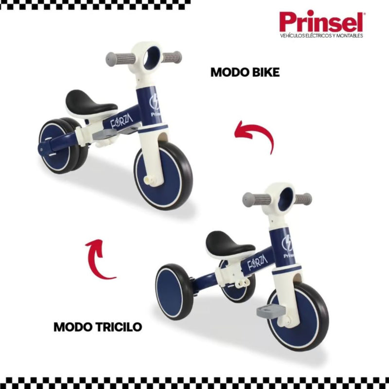 TRICICLO BALANCE FORZA 2 EN 1 PARA NIÑOS  Y NIÑAS ENTRE 2-4 AÑOS AZUL