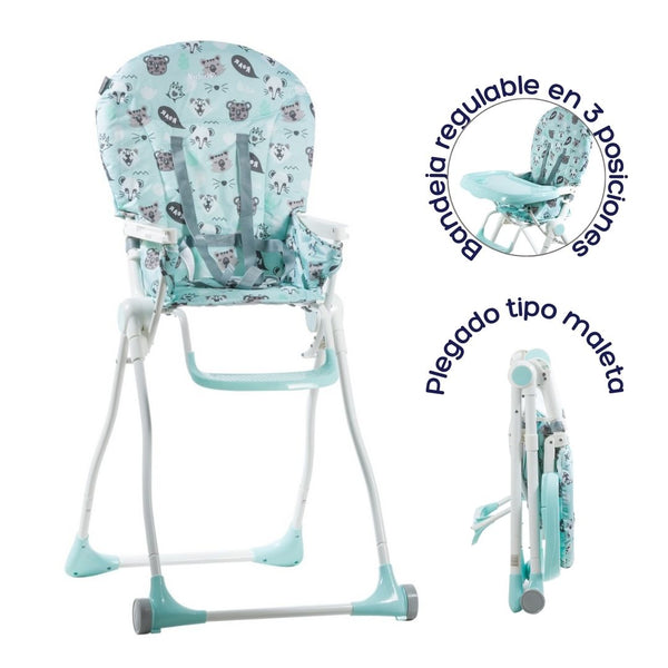 SILLA DE COMER ZAZI EB607 EBABY - VERDE