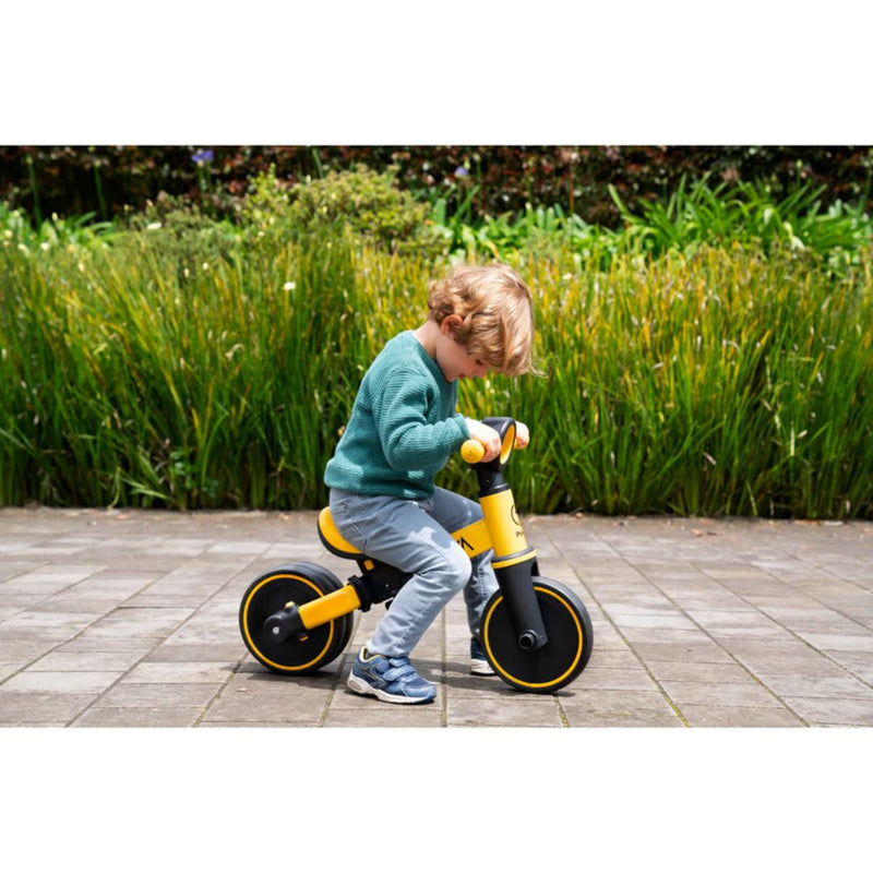 TRICICLO BALANCE FORZA 2 EN 1 PARA NIÑOS  Y NIÑAS ENTRE 2-4 AÑOS AMARILLO