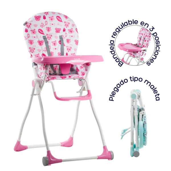 SILLA DE COMER ZAZI EB607 EBABY - FUCSIA