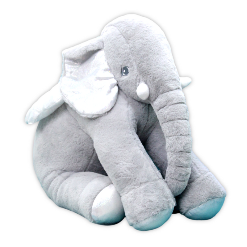 ALMOHADA ELEFANTE + COBIJA ¡SUAVE, TIERNO Y PERFECTO PARA TU BEBÉ! LA GLORIA