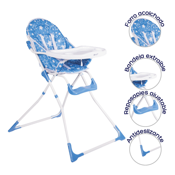 SILLA COMEDOR BRISA EB608 EBABY AZUL -