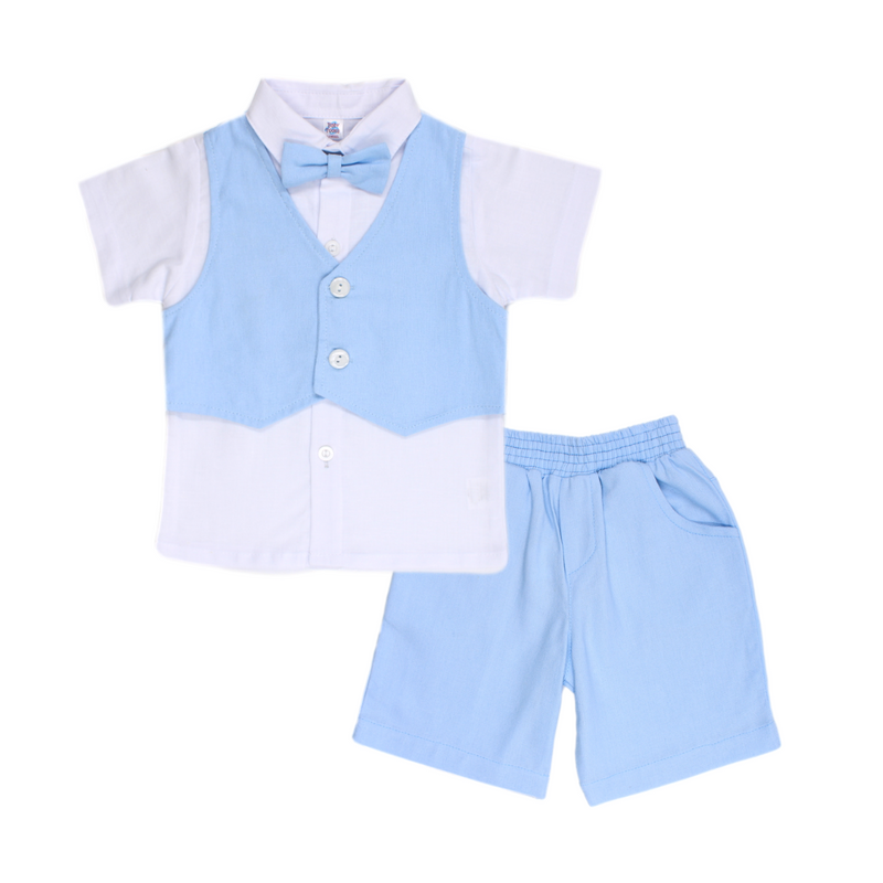 CONJUNTO BAUTIZO BEBE NIÑO 958 BABY TOON