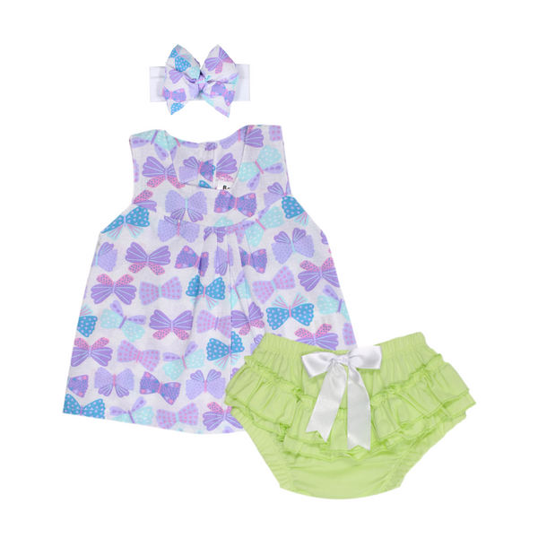 VESTIDO + BALACA BEBE NIÑA 23055 BABY DANTS