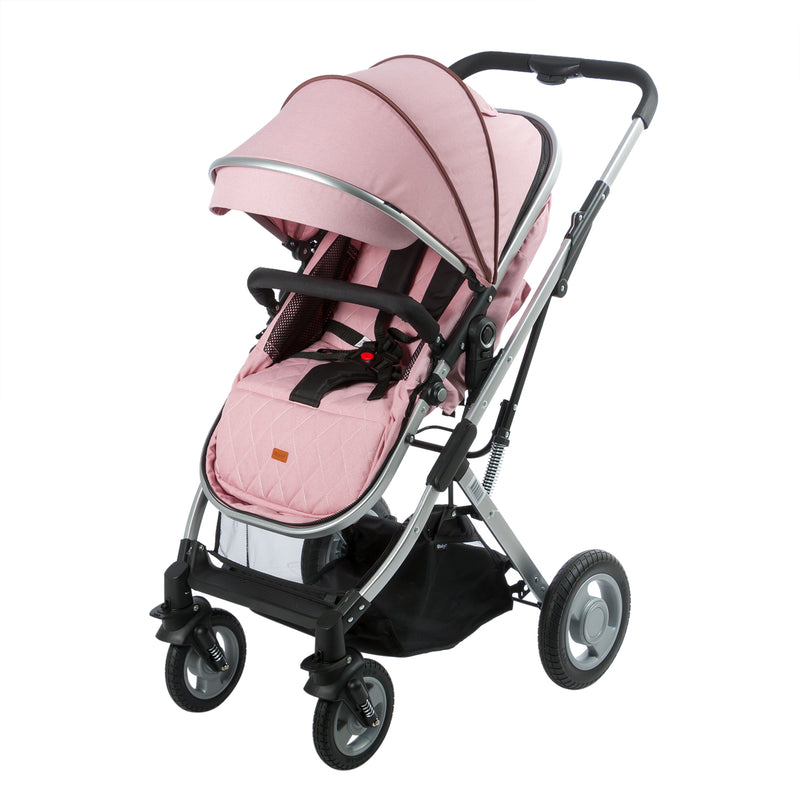 COCHE CUNA MOISES RONDA 135 ROSADO EBABY