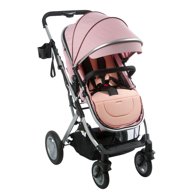 COCHE CUNA MOISES RONDA 135 ROSADO EBABY