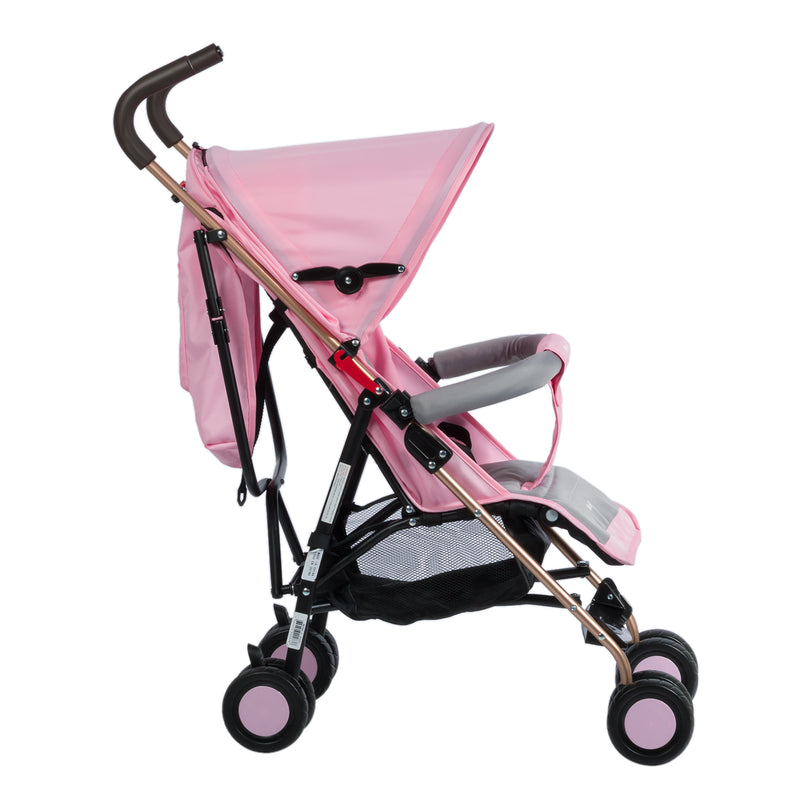 COCHE PASEADOR BASTON ZAZU EB217 ROSADO EBABY