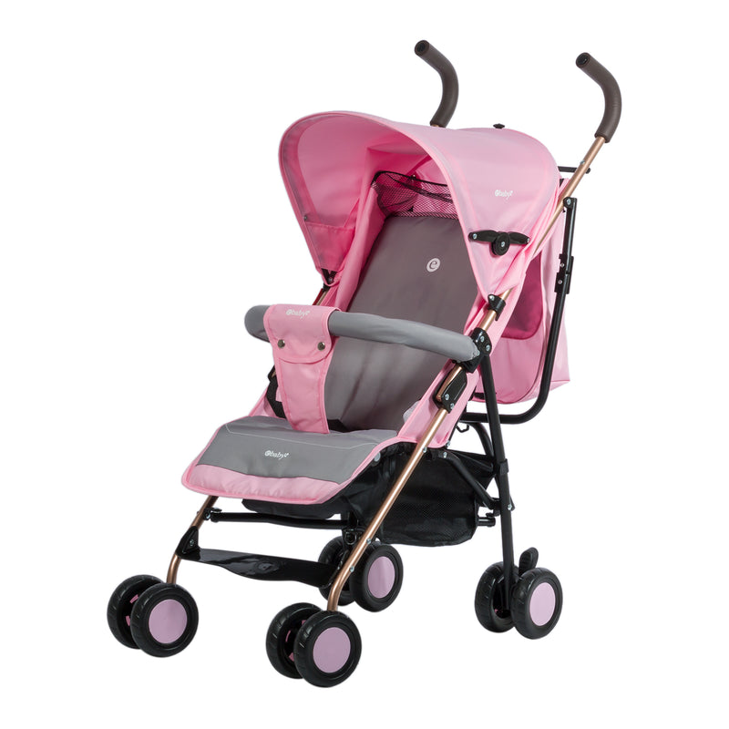 COCHE PASEADOR BASTON ZAZU EB217 ROSADO EBABY