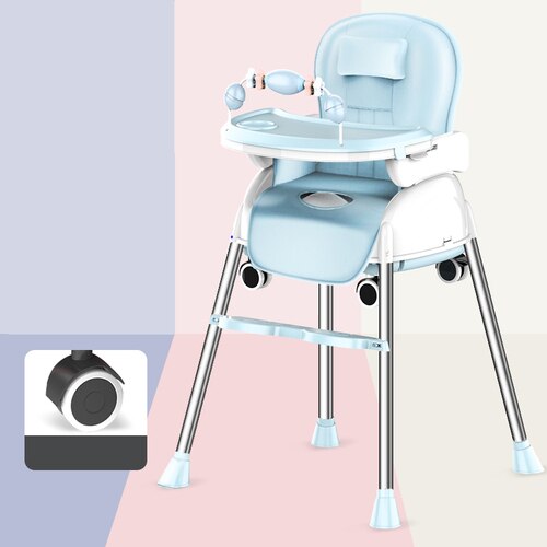 SILLA COMEDOR C-006 AZUL BABY KAYS