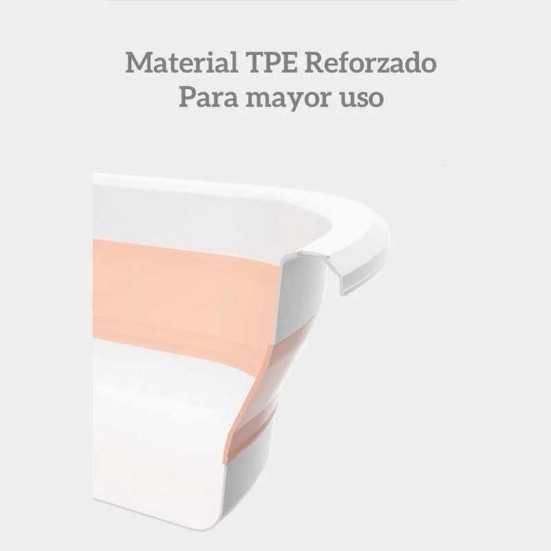 BAÑERA PLEGABLE ESTAMPADA, GOMA DE ALTA RESISTENCIA  8005A MUNBE