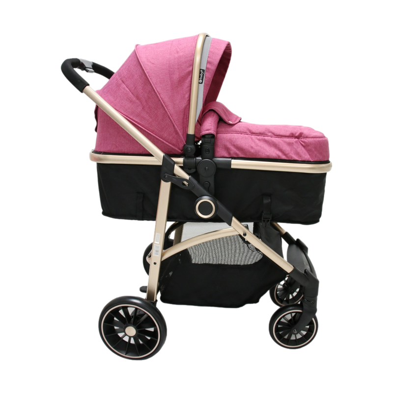 COCHE MOISES CARRI DELUXE EB129 ROSADO EBABY