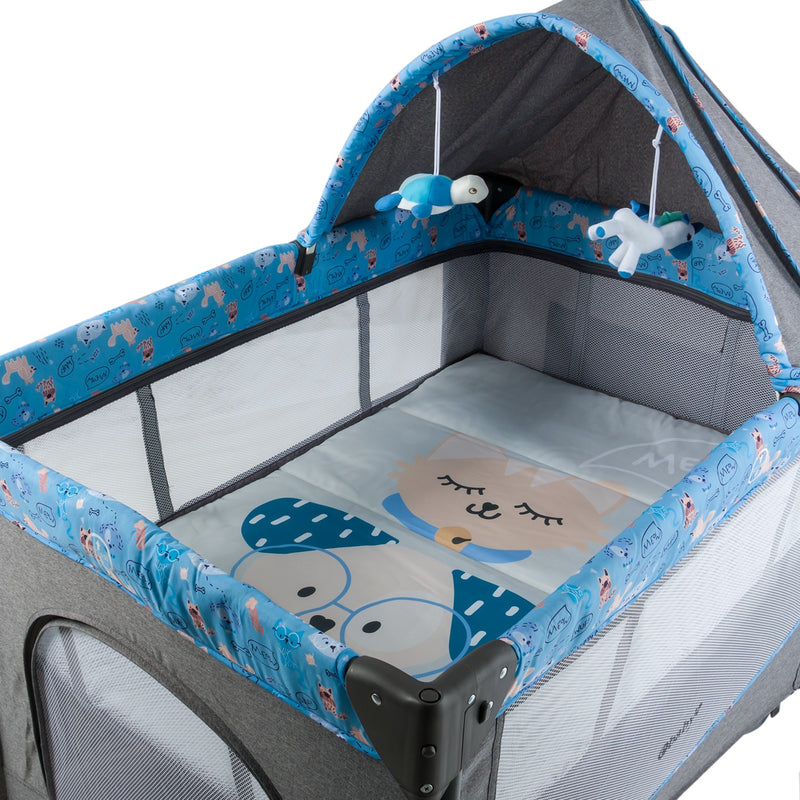 CUNA CORRAL COLECHO DACORA EB750-1 AZUL EBABY