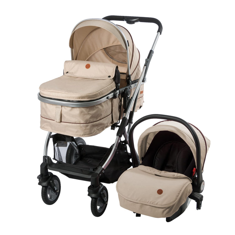 COCHE TRAVEL SYSTEM RONDA PLUS EB132 BEIGE EBABY