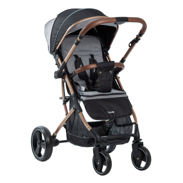 COCHE MALETA RUDI GRIS EB119 EBABY