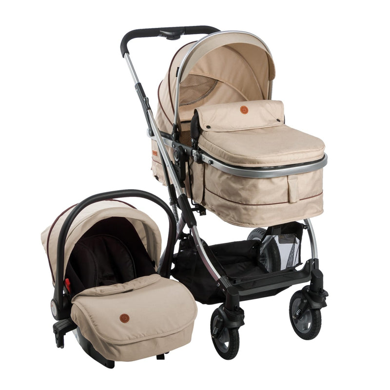 COCHE TRAVEL SYSTEM RONDA PLUS EB132 BEIGE EBABY