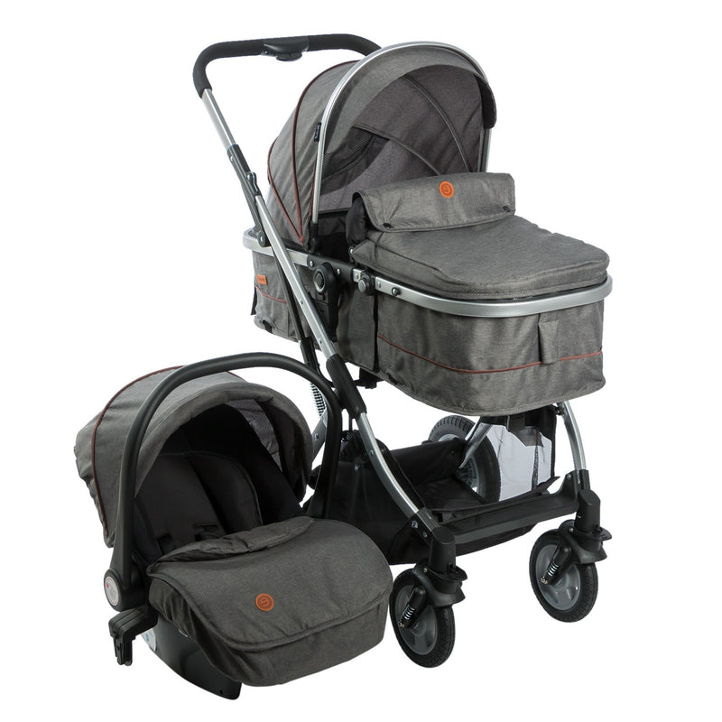 COCHE TRAVEL SYSTEM RONDA PLUS EB132 GRIS EBABY