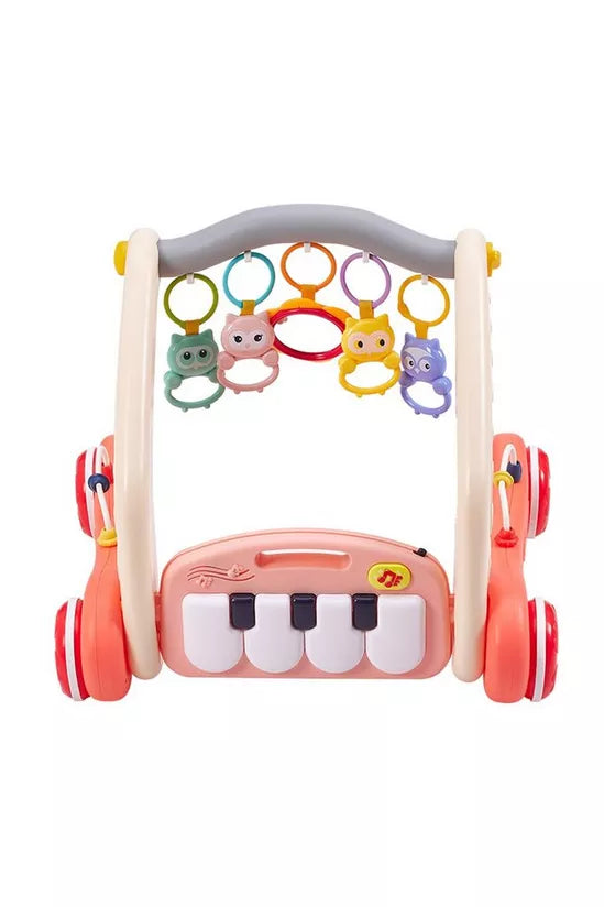 GIMNASIO PIANO ANDADERA 2 EN 1 HE0637 ROSADO BABY KAYS