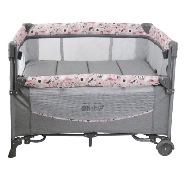 Cuna Corral Dacora Eb750 Ebaby Rosado