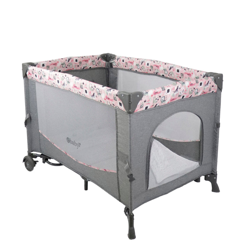 Cuna Corral Dacora Eb750 Ebaby Rosado