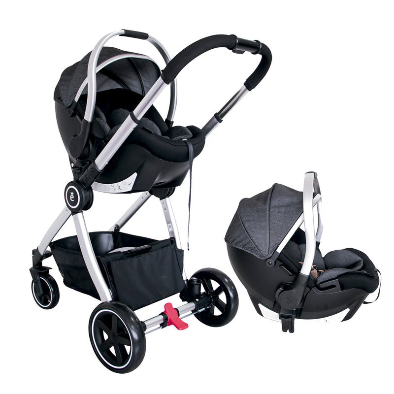 Coche Moises + Cargador Ev159/511 Evezo Negro