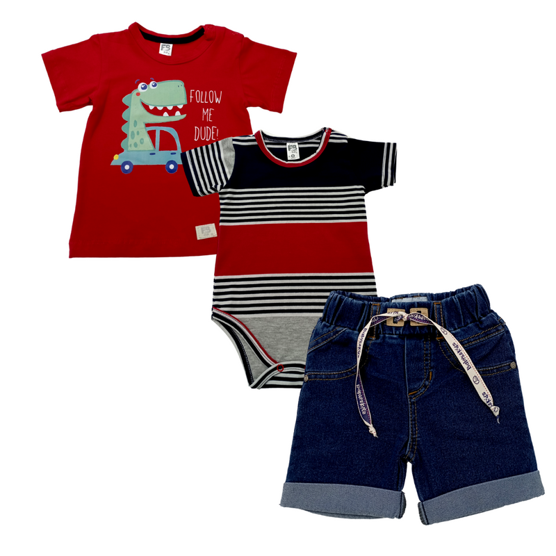 CONJUNTO NIÑO 3 PZS 10341 FOR BABY