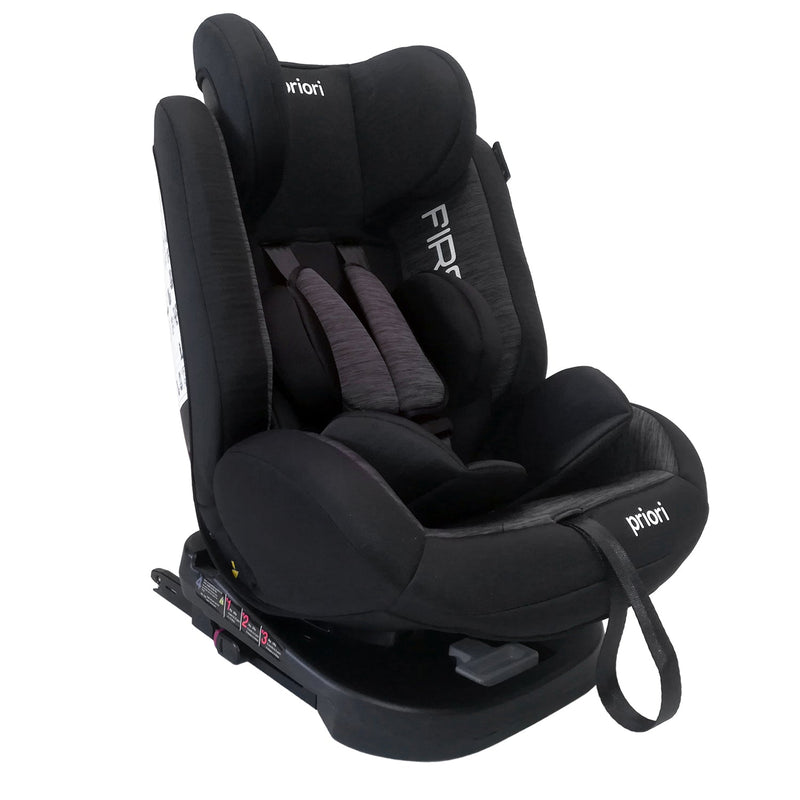 SILLA PARA CARRO FIRST 360 PRIORI BLACK