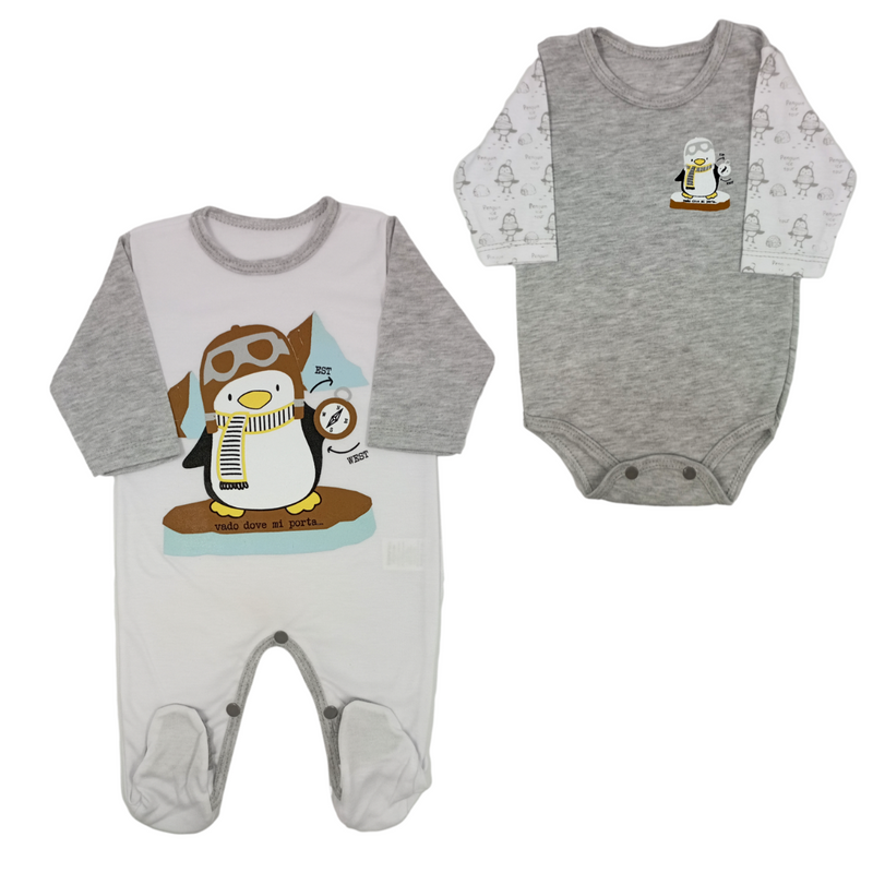 Conjunto Pijama Pingüino 288 Janels